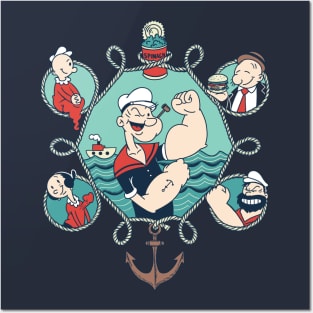 Popeye circles Posters and Art